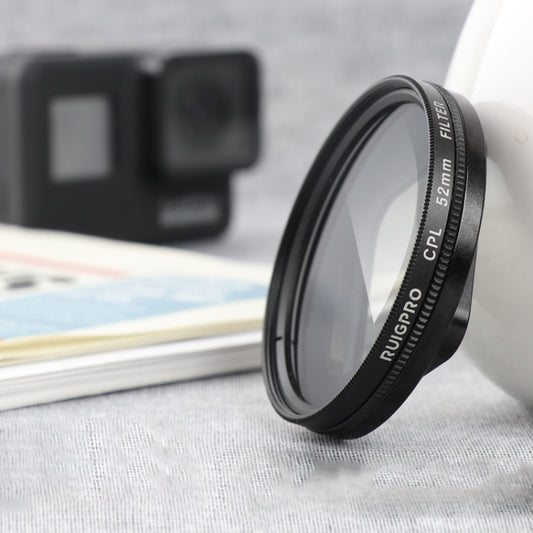 RUIGPRO for GoPro HERO 7/6 /5 Professional 52mm CPL Lens Filter with Filter Adapter Ring & Lens Cap, CPL Lens