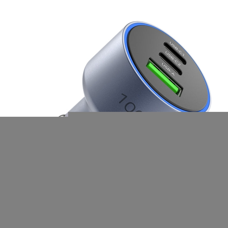 MOMAX UC17E 100W USB-C / Type-C x 2 + USB Three Ports Car Charger, 100W